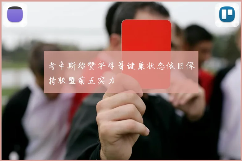 考辛斯称赞字母哥健康状态依旧保持联盟前五实力